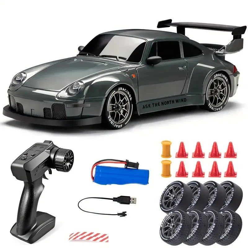 DriftCars Pro — Samochód RC Drift 1:24, 4WD, LED
